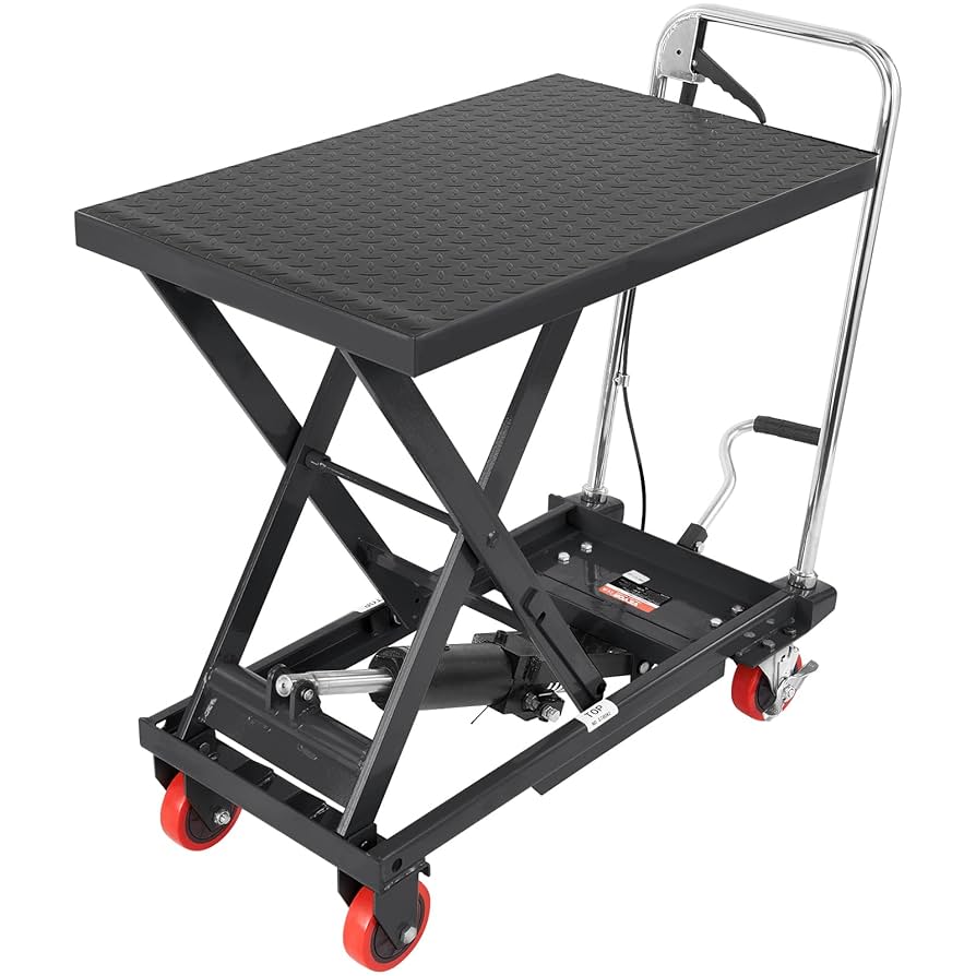 ハンドリフター　SCISSOR LIFTING TABLE Hydraulic Hand Scissor Lifting Table Trolley Manual Lift
